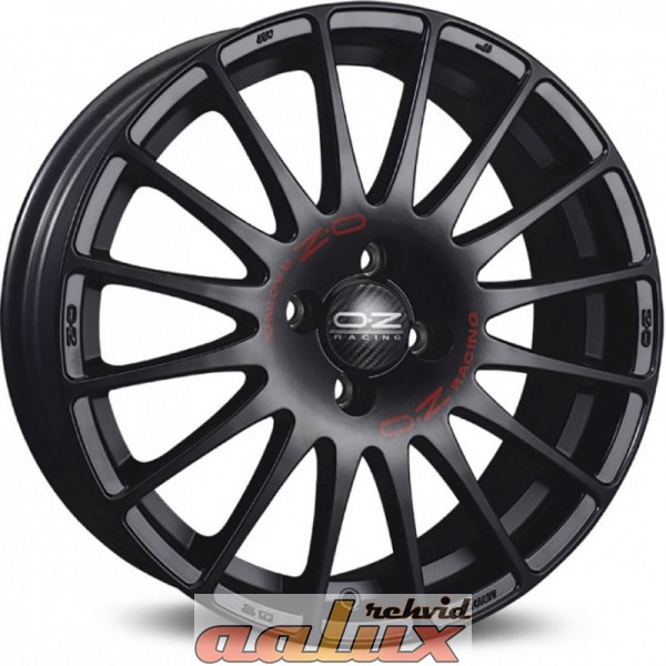 OZ RACING Superturismo GT Matt Black Red Lettering 16